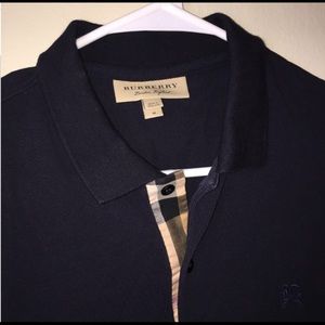 Check Placket cotton Burberry Polo shirt